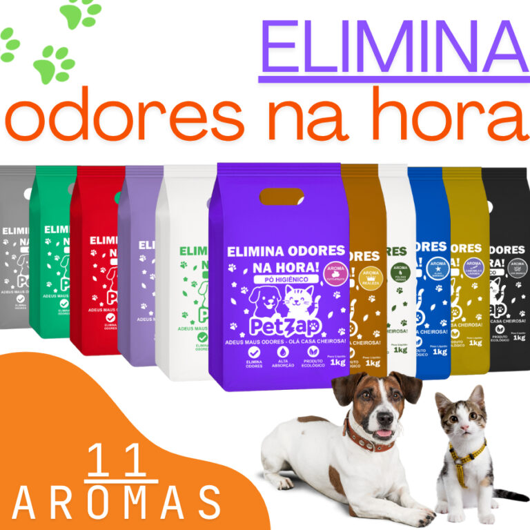 Pó Higiênico Eliminador de Odores para Cães e G