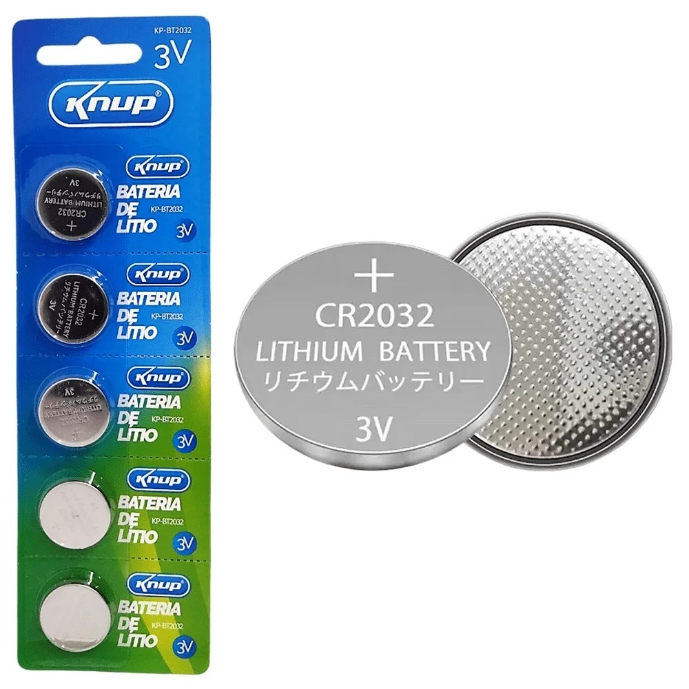 Cartela 5 Baterias Cr2032 3v Lithium Brinquedos Computadores
