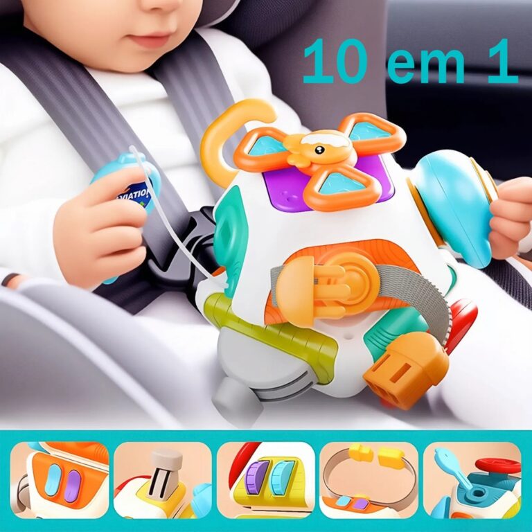 Bebê Ocupado Placa Cubo Montessori Brinquedo Sens