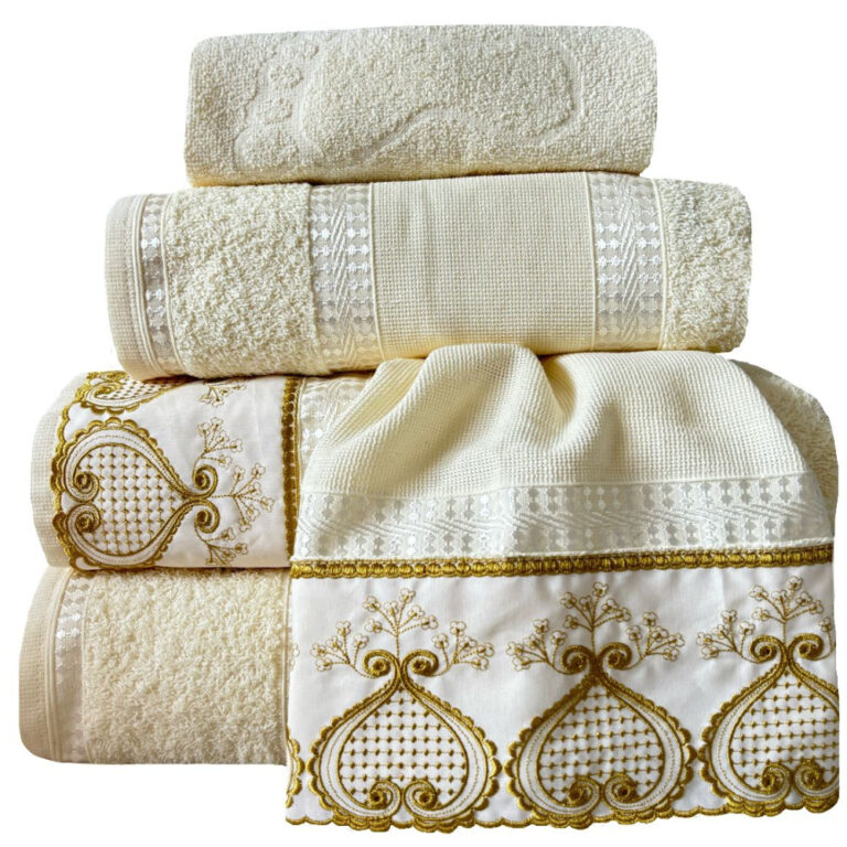 Jogo Banho luxo especial  Barrado Bordado Francês