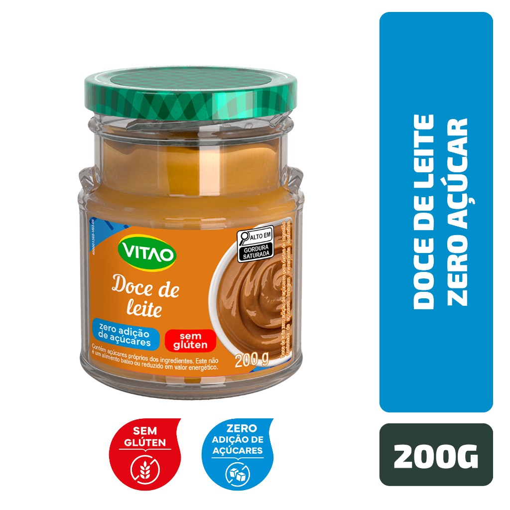 Doce de Leite Zero Açúcar Vitao 200 g