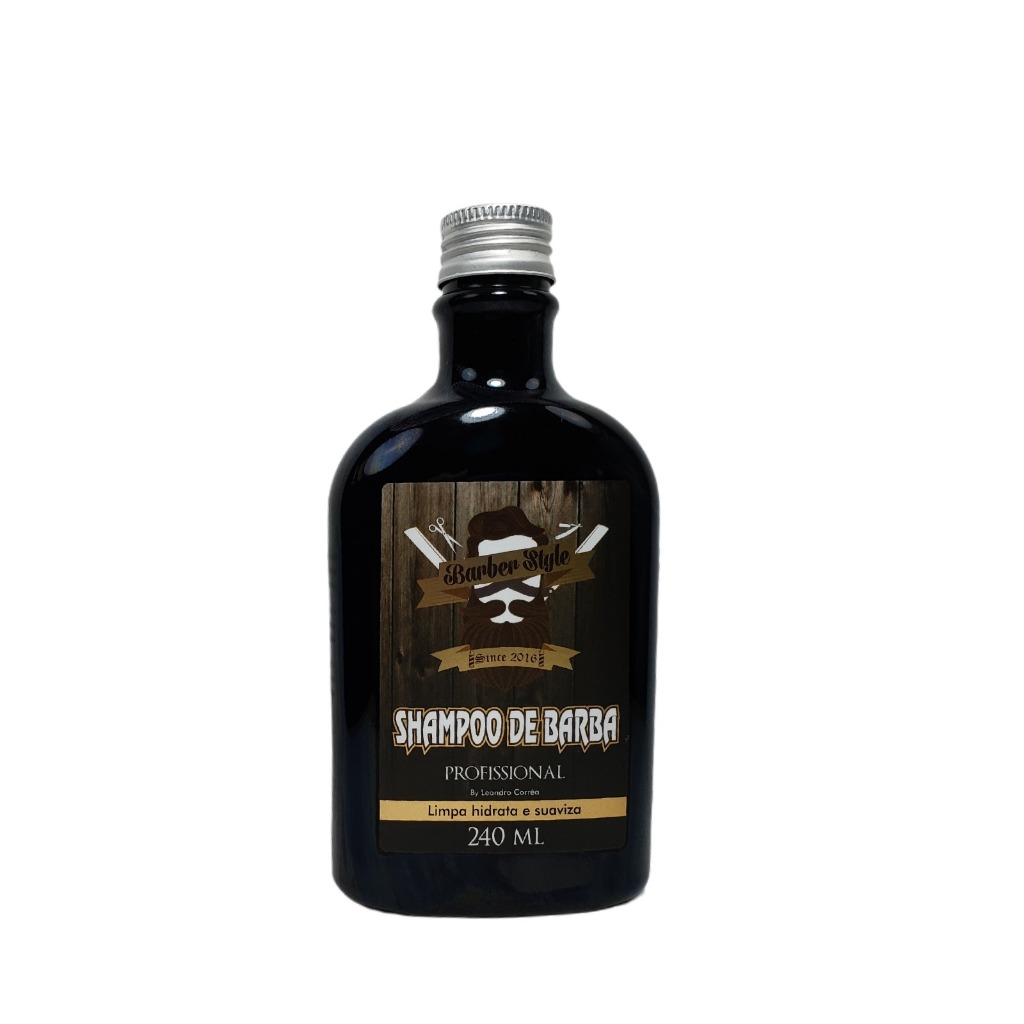 kit 24 Shampoo de barba Barber style 240ml