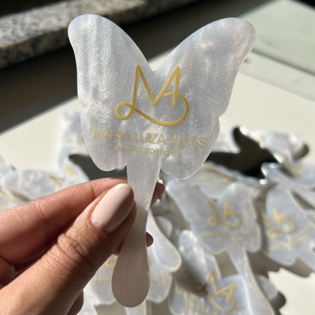 Espelho de bolsa KIT COM 10 mini borboleta persona