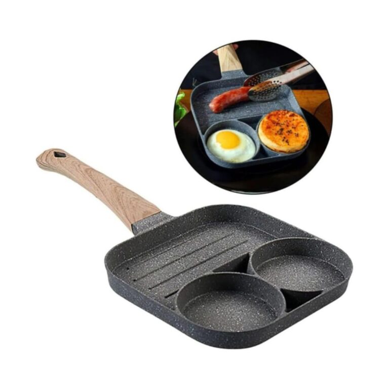 Frigideira Antiaderente 3 Partes Ovo Hambúrguer