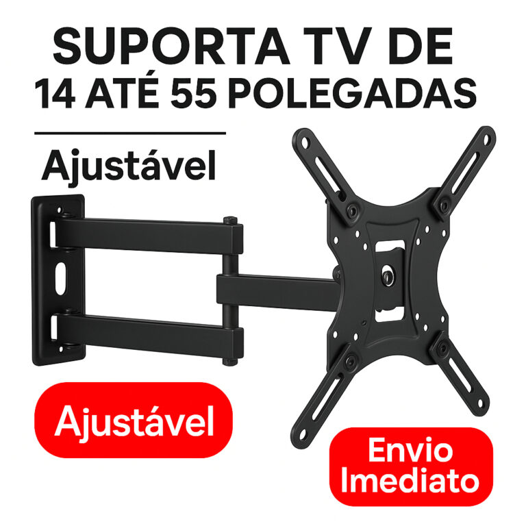 Suporte Tv Tri Articulado Lcd Led Plasma 14 A 55 P