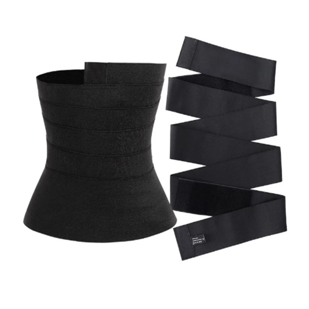 Cinta Invisível Abdominal Modeladora Ajustável Modelagem Bandagem Faixa Compressão Unissex Térmica