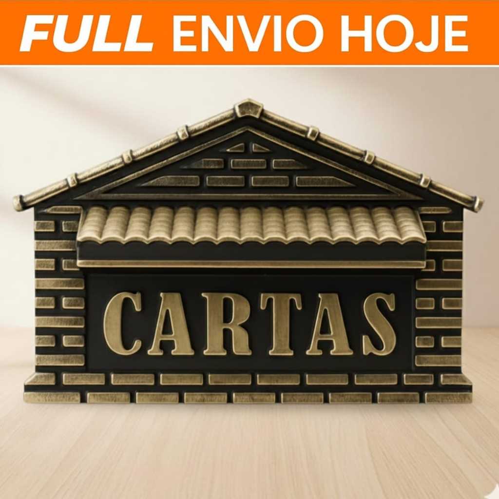 Caixa De Correio Para Muro Grade Portão Automático Suporte Porta Cadeado Pvc