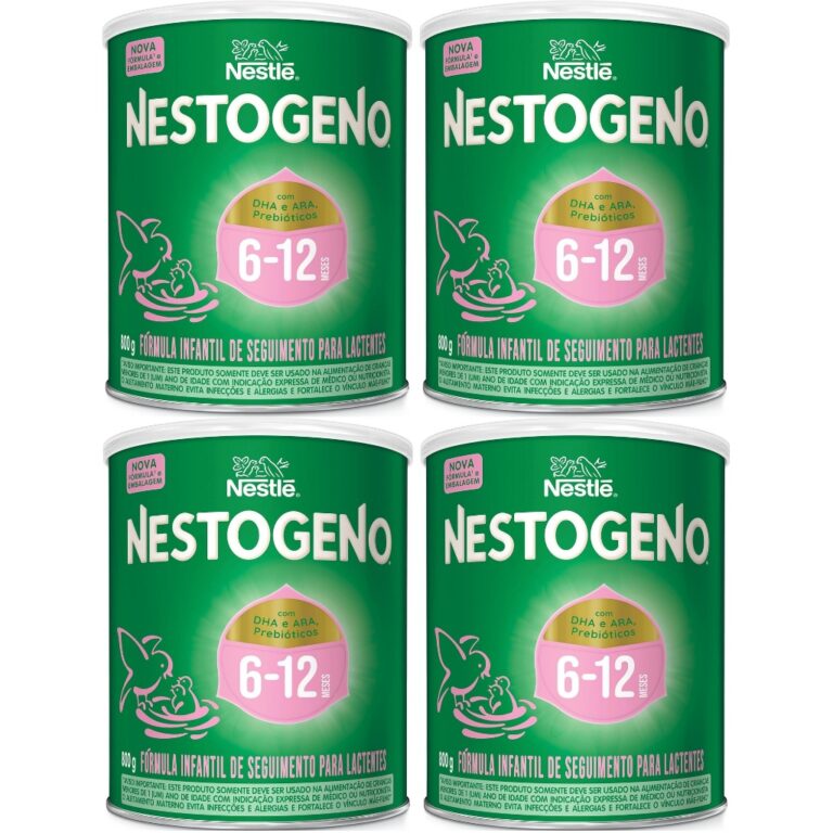 Kit 4 Latas Nestogeno 800gr  6 a 12 meses
