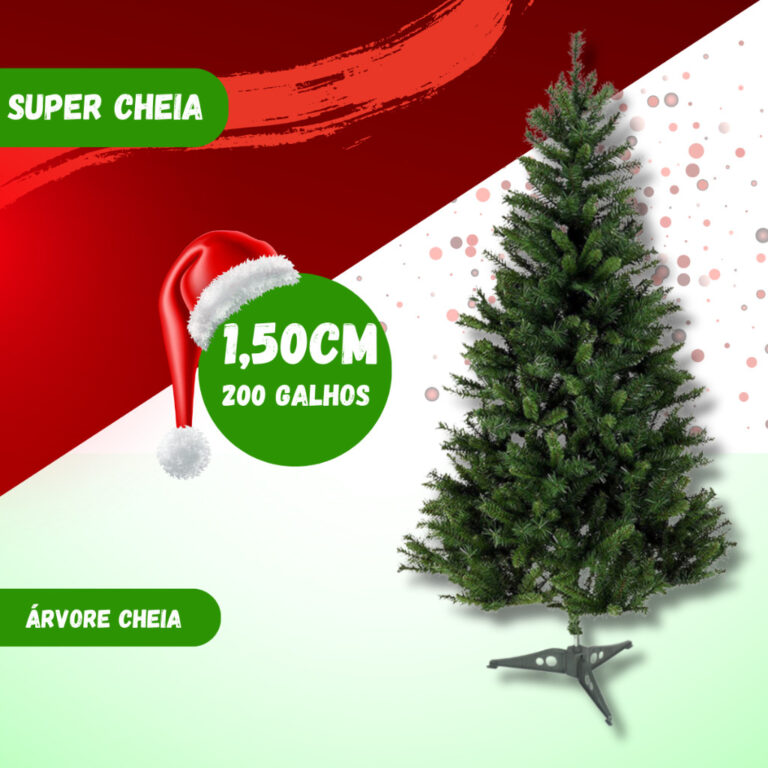 Árvore De Natal Pinheiro Verde Dobrável 144 237 