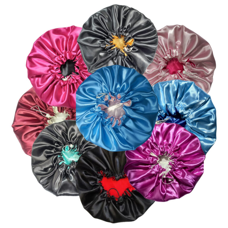 Kit Toucas De Cetim Antifrizz Dupla Face Para Reve