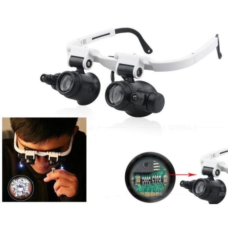 Lupa De Óculos 9892H-1 Com Luzes DUPLA LED Pequen