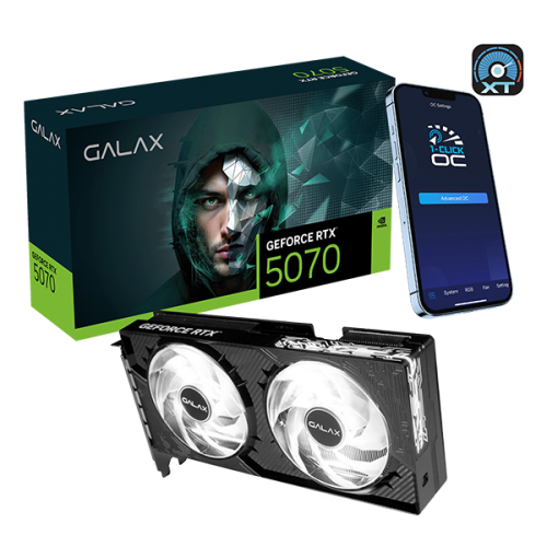 Placa de Video GALAX GeForce RTX 5070 2X 1-CLICK O