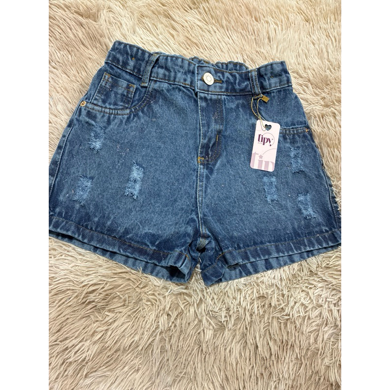 short jeans , infantil e juvenil brilhinho .