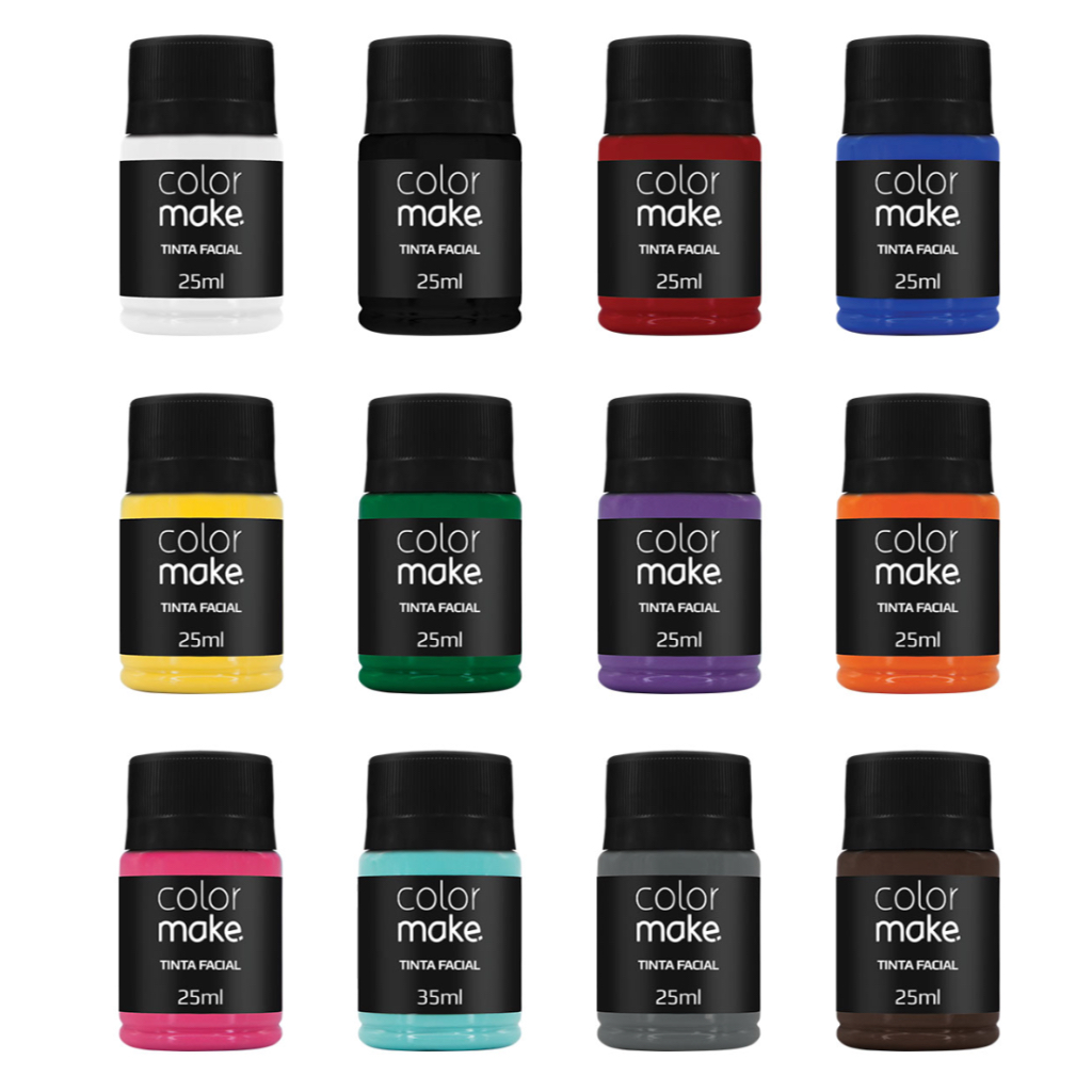 Tinta Facial 35ml Colormake (Todas as Cores) – Maquiagem Artística