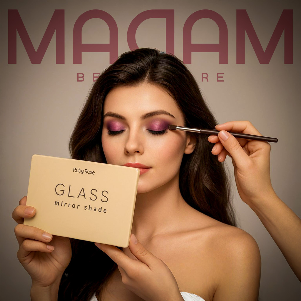 Paleta de Sombras Glass Mirror Shade 18 Cores – Ruby Rose