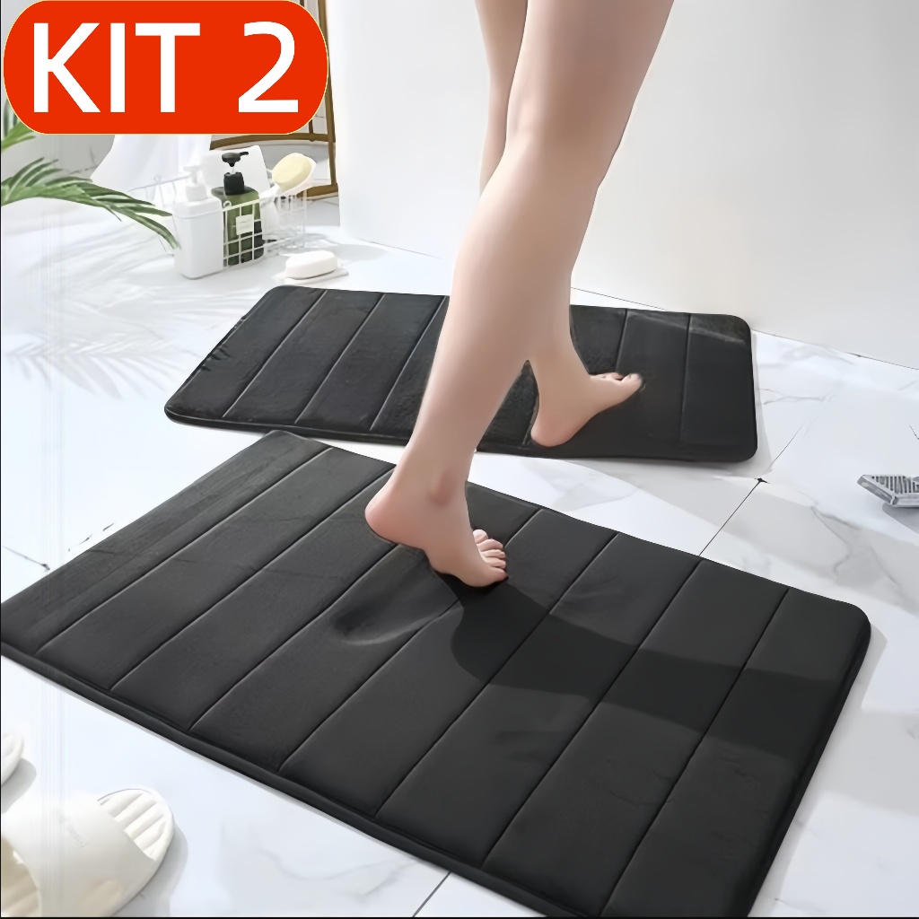 Tapete Soft Macio Antiderrapante Banheiro Sala e Quarto Super Absorvente