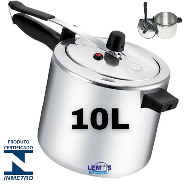Panela De Pressão 10 Litros Com Ótima Pressao Ca