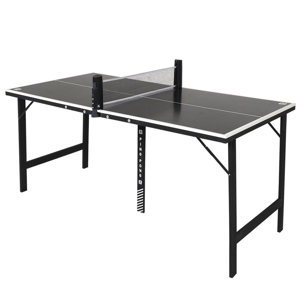 Mini Mesa de Ping-Pong Full Black com Kit 1 Rede Retratil + 2 Raquetes + 3 Bolinhas – Bel