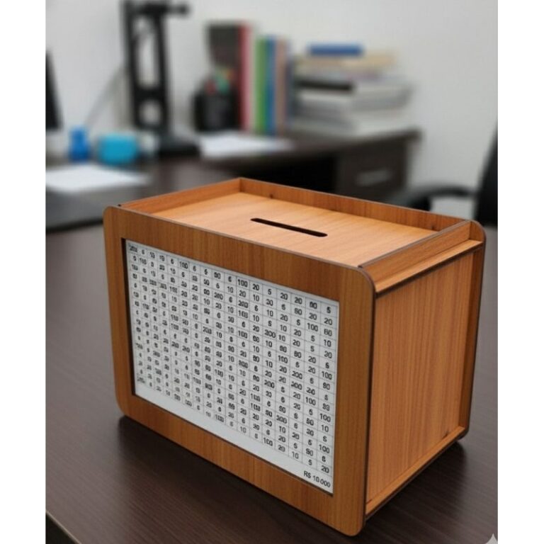 Cofre Desafio Japonês 365 Dias em MDF | Desafios 