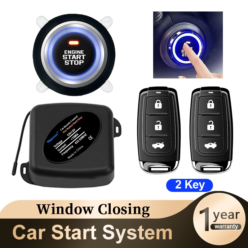 Alarme Automotivo Start Stop Botão Sem Chave Sistema De Partida Automática 12V Universal