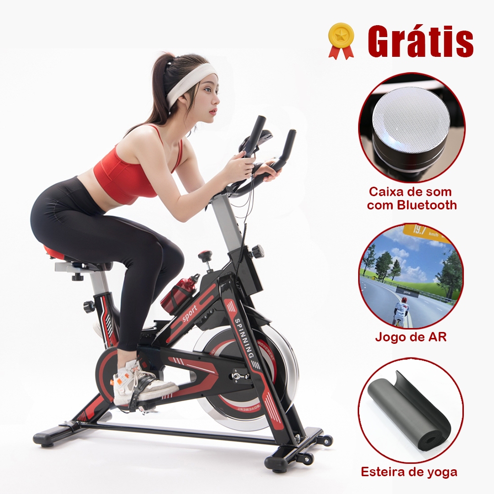 Bicicleta Ergométrica  Bluetooth 2.0  Jogos AR para Spinning Mecanica SKYBOARD Roda de Inércia CD121