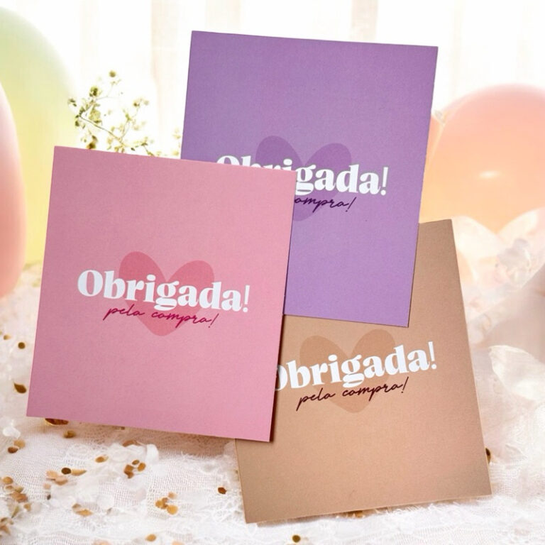 100 Cartão de agradecimento ao cliente – ob