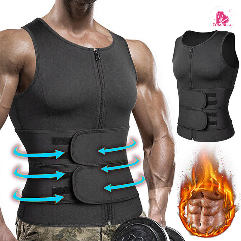 Cinta Abdominal Ajustável Power para Homens: Colete Modelador com Sauna, Redutor de Cintura para Que