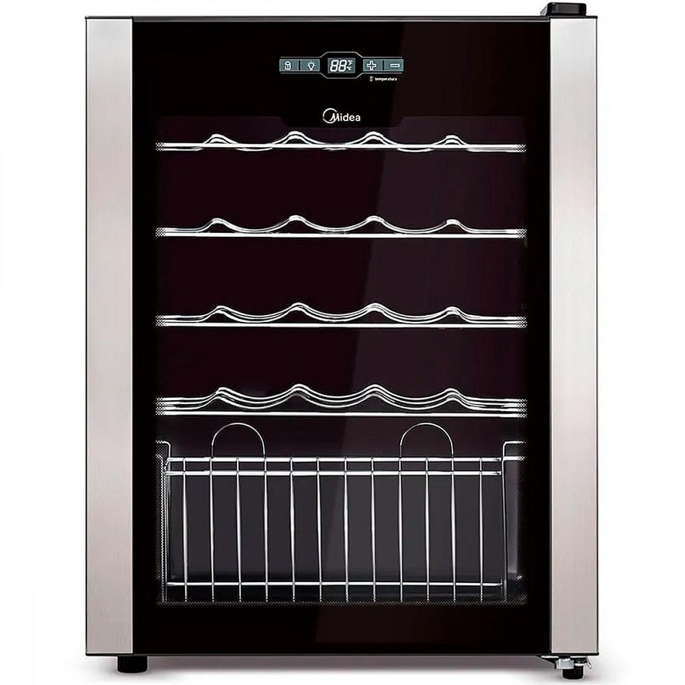 Adega Climatizada de Vinhos Midea 24 Garrafas com Painel Tou