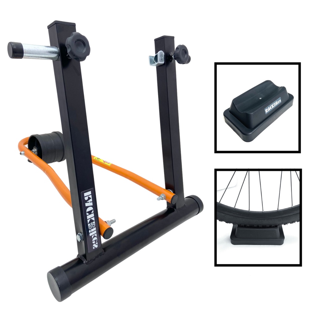 39 – Rolo de Treino + Suporte PNEU Laranja Ciclismo Aro 20 a 29