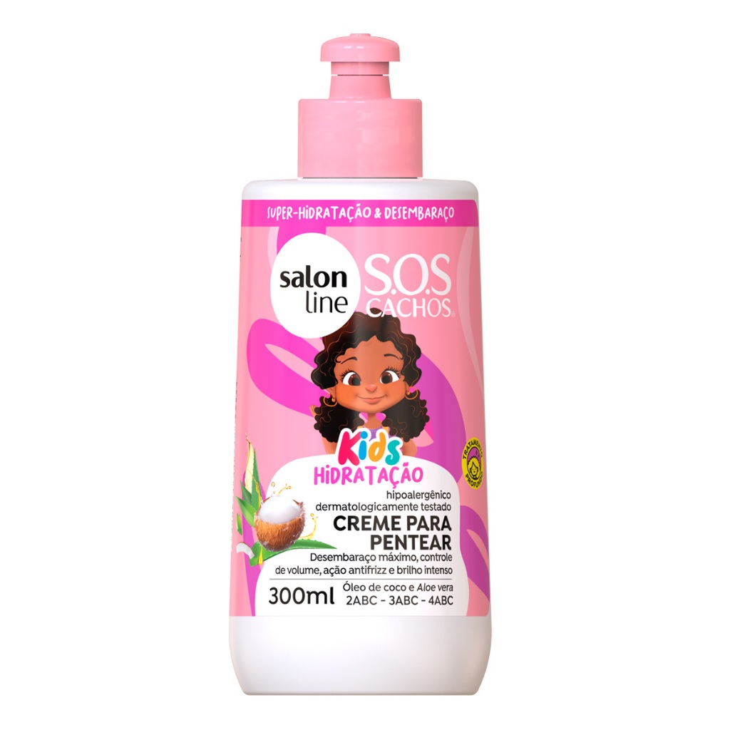 Creme para Pentear SOS Cachos Kids Hidratação Salon Line 300ml