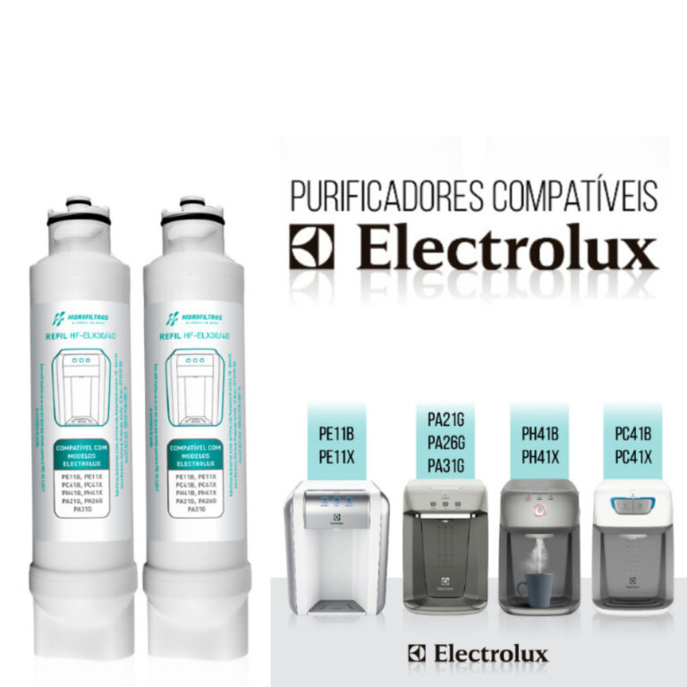 kit 3 Refil Para Filtro de Água Compatível com E