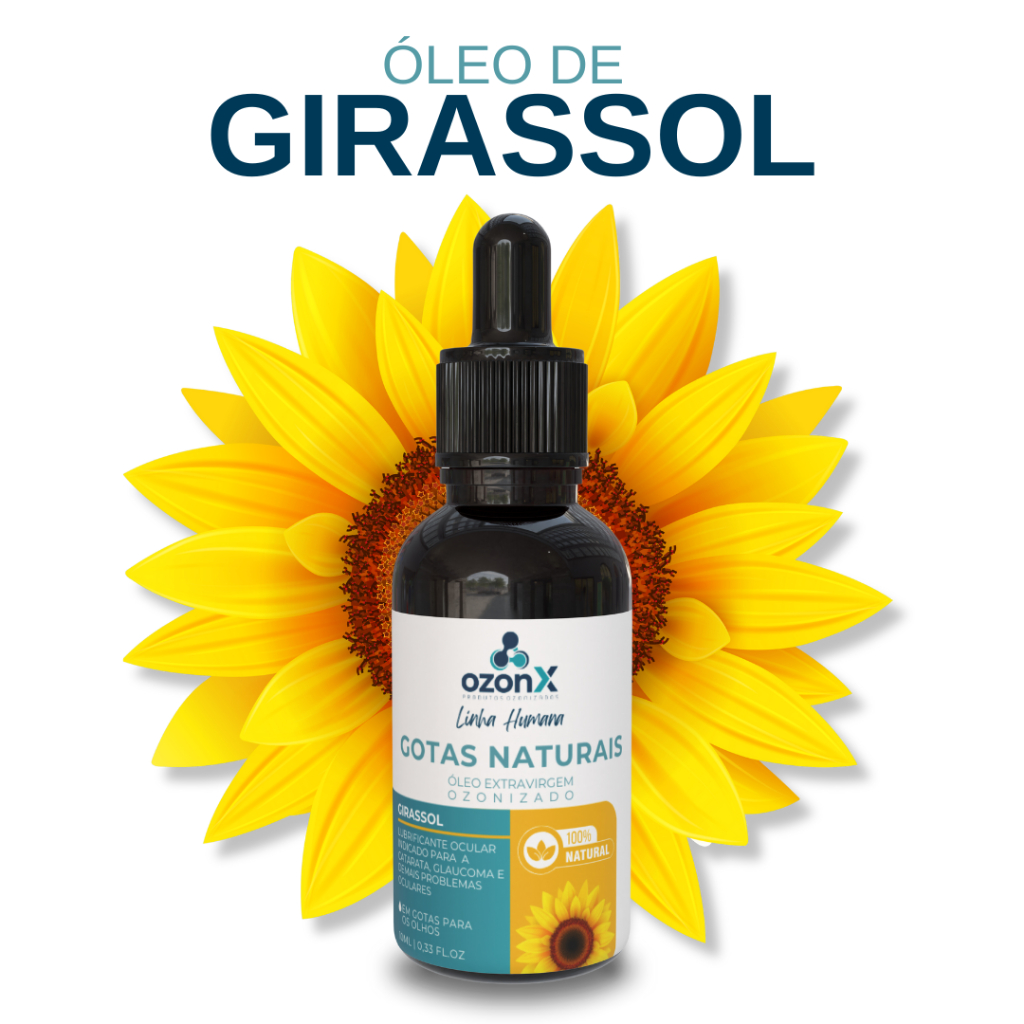 Suplemento Ocular Humano Girassol Ozonizado para Catarata, Glaucoma e outros sintomas oculares ozonX
