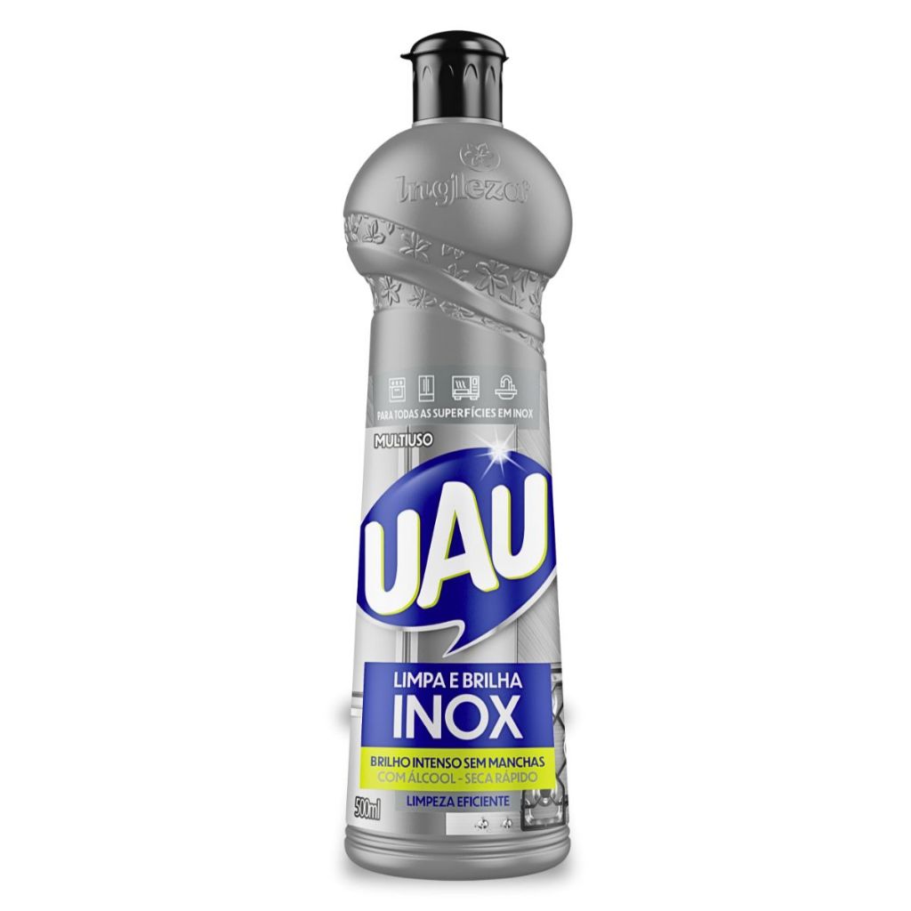 Multiuso Uau Limpa E Brilha Inox 500ml