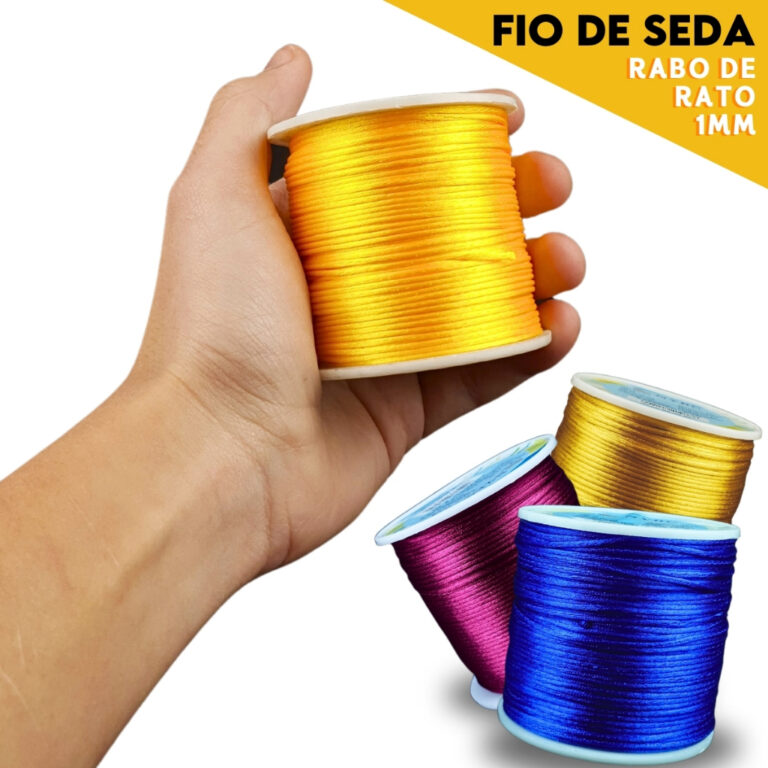 Fio De Seda 1.0mm 100metros | Cordão Rabo De Rato