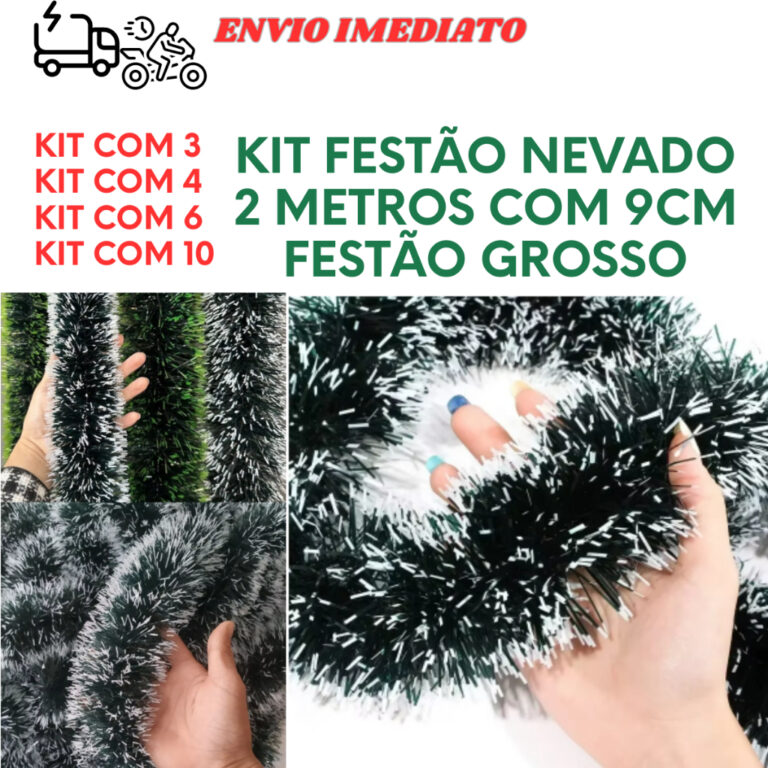 FESTÃO DE NATAL ENFEITE DE NATAL FESTÃO NEVADO F