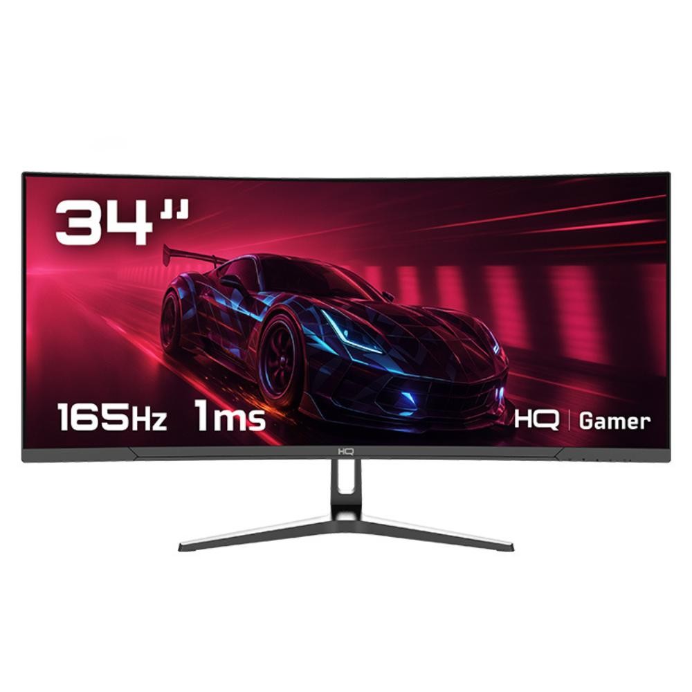 Monitor Gamer 34 Curvo 1ms, 165Hz, UltraWide (QHD) – 3440×1440 AMD FreeSync, HDMI, DP, HQ Premium HQ