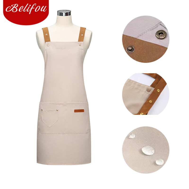 Belifou Avental Impermeável barista De Cozinha À Prova Dwaterproof Água chef Restaurante Garçom Trab
