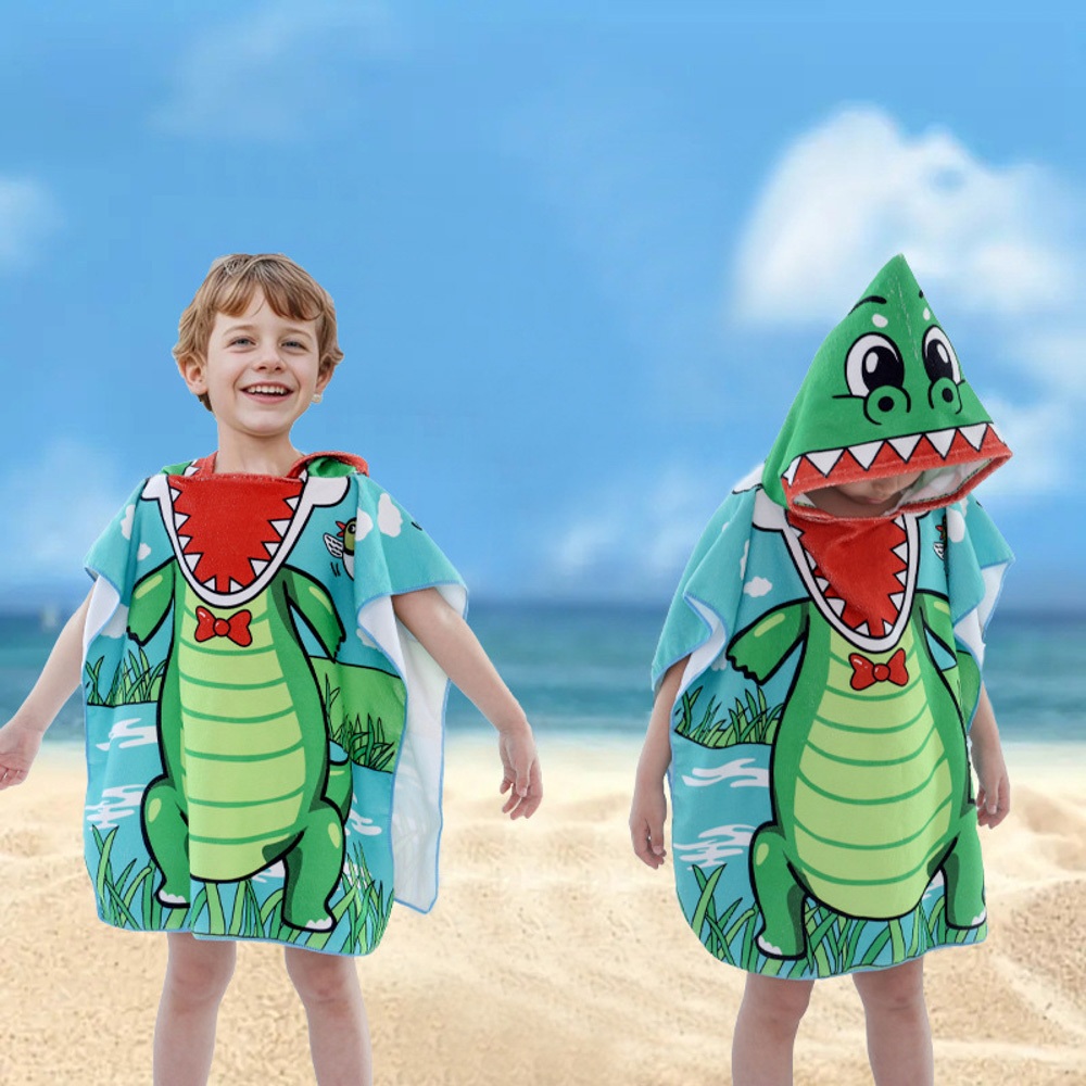 Toalha de Banho Bebê Toalha de Infantil Vestível Absorventede Secagem Rápida para Crianças Super Mac