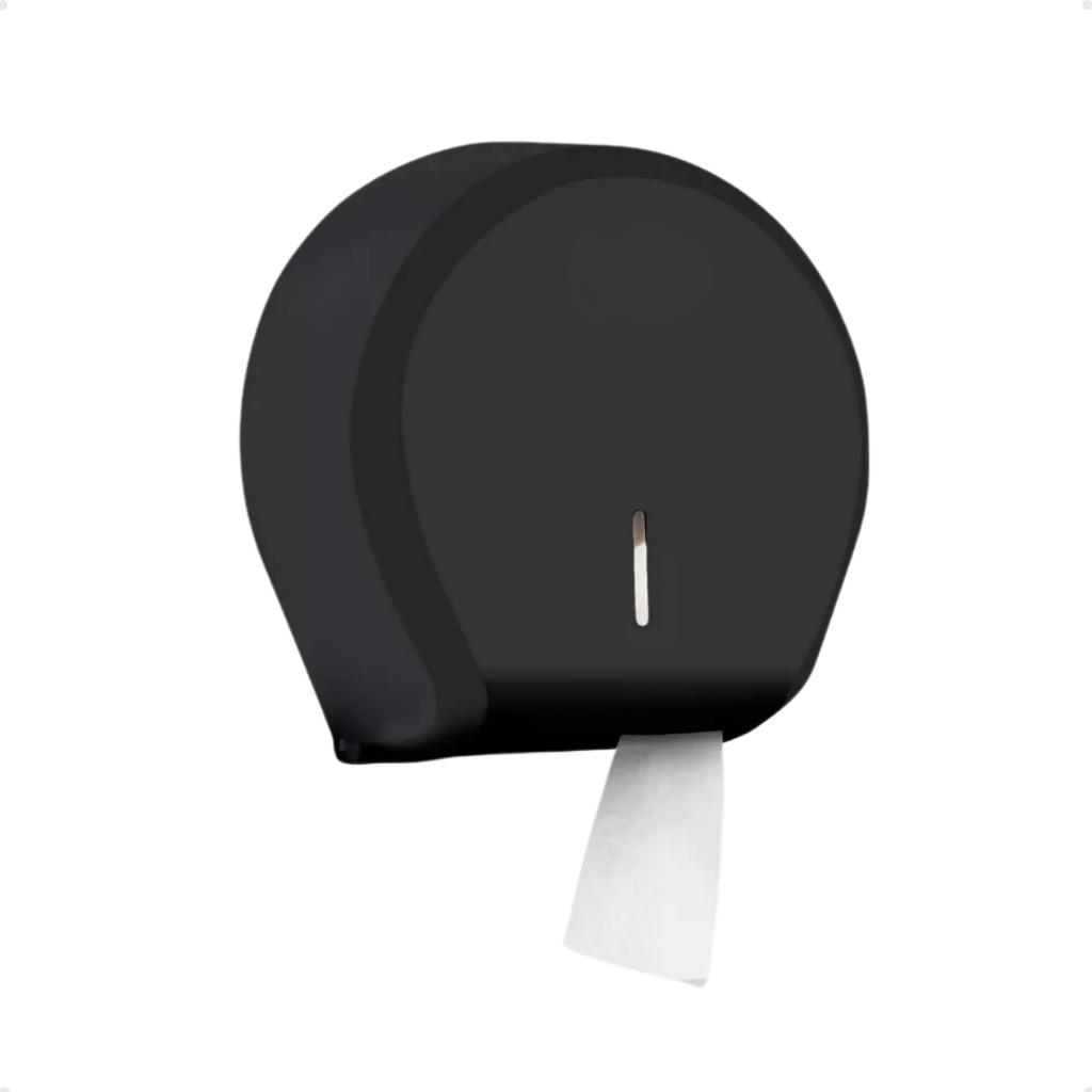 Dispenser Suporte Porta Papel Higiênico Rolao 300/500m Preto