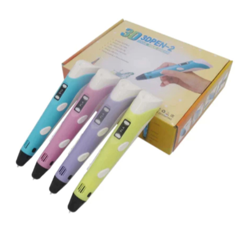 Caneta 3D Impressora Manual Infantil e Adulto Com Filamentos DIY Filamento Plastico Seguro Para Cria