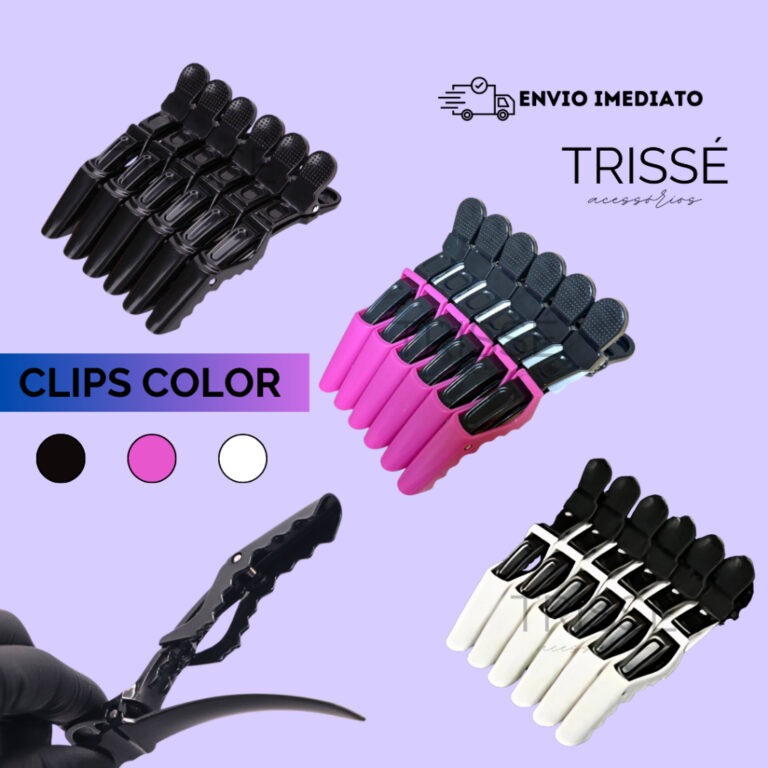 Presilha Clips Jacaré Crocodilo Trissé Acessóri