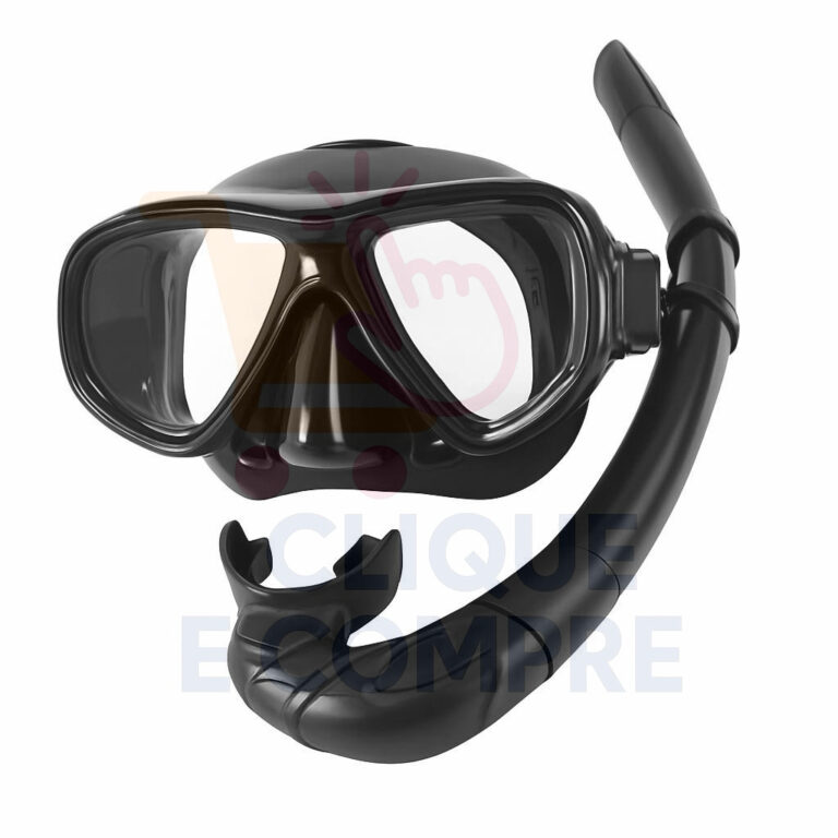 Kit Mergulho Máscara Respirador Snorkel Profissio
