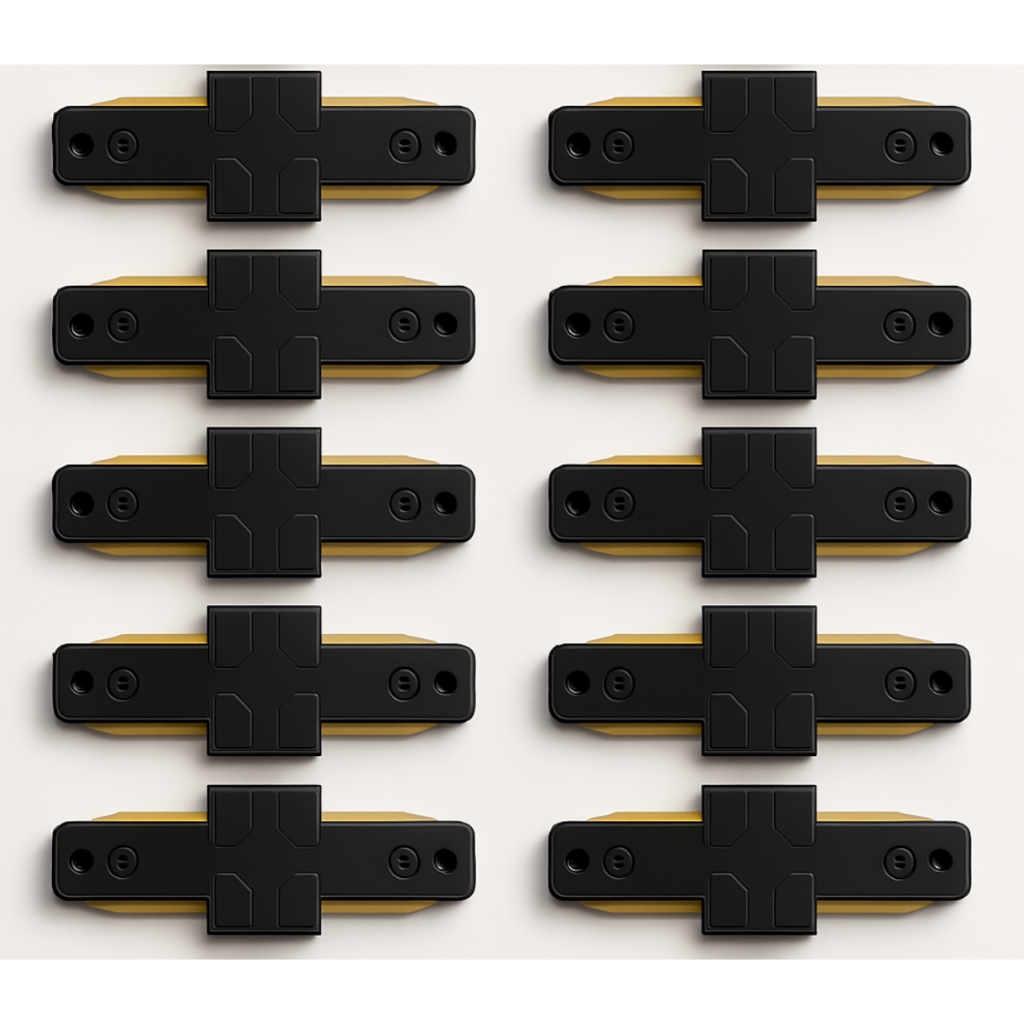Kit 10 Emenda P/ Trilho Eletrificado Conector Plug Spots Led Preto