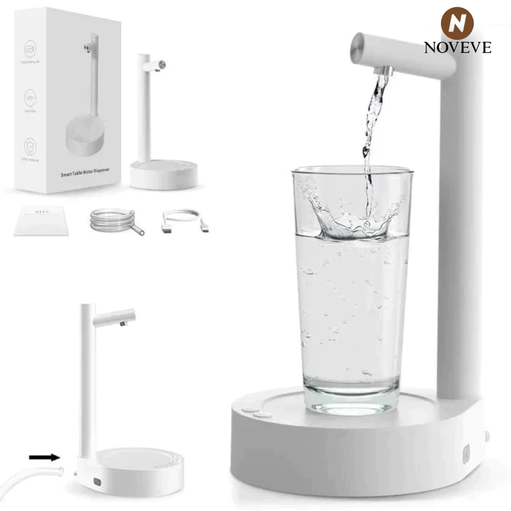 Distribuidor Automático Elétrico Portátil De Água De Mesa Bomba De Galão USB NOVEVE