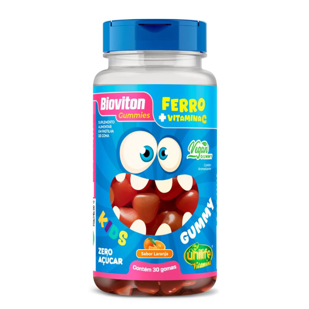 Gummy Kids Ferro + Vitamina C 30 Gomas – Unilife