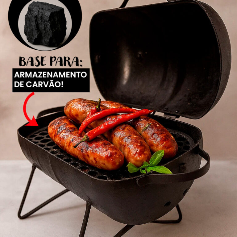 Churrasqueira Portátil Móvel Bafinho  Tambor Min