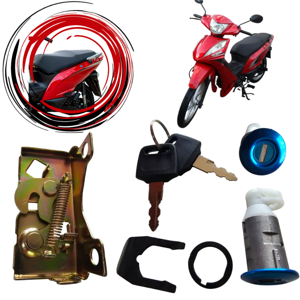 Suporte Trava Inferior + Trava Superior Banco Shineray Jet 50