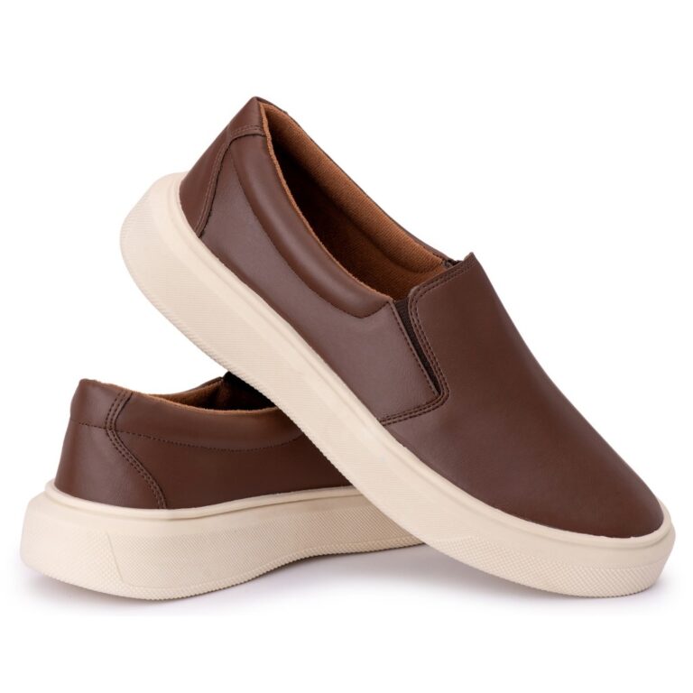 Tênis Masculino Slip On Estilo Iate Casual Confor