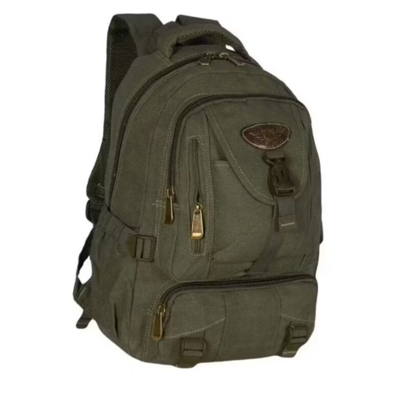 MOCHILA EM LONA PRETA ORIGINAL KVN REFORÇADA MASC