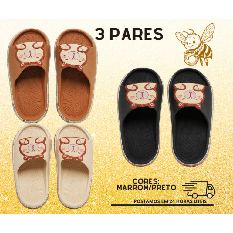 Chinelo Capivara Infantil – Conforto e Acaba